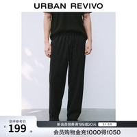 UR 抽绳系带松紧腰 男士休闲裤