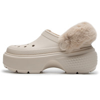 crocs 加绒洞洞鞋男鞋女鞋冬季休闲包头拖鞋208546-160