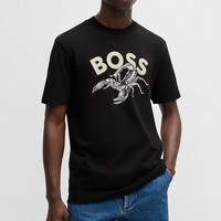 HUGO BOSS HugoBoss/雨果博斯夏季新款男士圆领短袖T恤休闲时尚潮流百搭半袖
