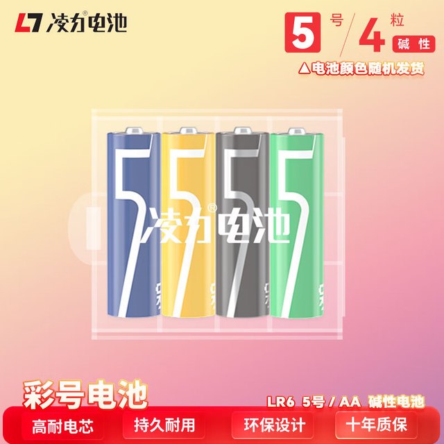 凌力 限时1小时碱性电池 高容量 5号AA