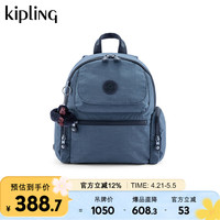 kipling 男女款2024秋冬书包帆布包双肩背包MATTA 暗夜灰M