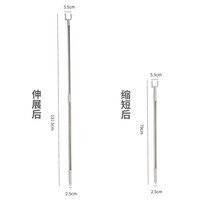 FK 晾衣杆 取衣可伸缩调节撑衣架不锈钢衣叉挑衣杆时尚灰