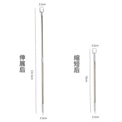 FK 晾衣杆 取衣可伸缩调节撑衣架不锈钢衣叉挑衣杆时尚灰