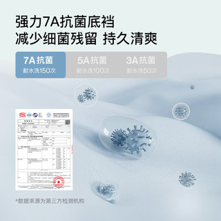 Ubras 男士冰丝凉感网眼透气平角内裤 深灰+椰青灰+鸽羽灰 2XL