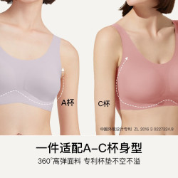 Ubras 无尺码 女士文胸 烟灰蓝