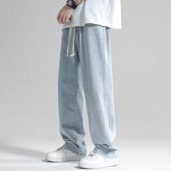 绿蜜蜂 千里009牛仔裤 浅蓝色 5XL 男士牛仔裤