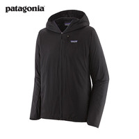 Patagonia 男士时尚风壳夏越野跑速干连帽夹克透气皮肤衣Houdini Jkt 24142 BLK黑色 XS