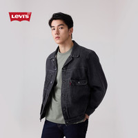 Levi's 26年春夏新款男士美式复古工装风休闲牛仔夹克外套 黑色 XL