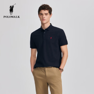 POLOWALK 男士短袖POLO衫 藏青色 L