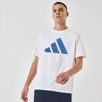 adidas 短袖男款宽松休闲运动T恤adiCLTSPSTK-白蓝