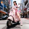 雅迪 麦芒 电动轻便摩托车 女士通勤车 智能解锁 长续航 成人代步