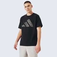  adidas/阿迪达斯 棉质感 男士T恤 3XL 黑/灰