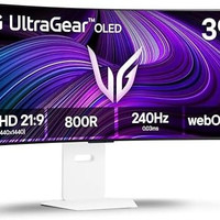 LG 39GX90SA-W OLED白色曲面显示器 39英寸