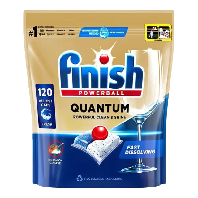  finish/亮碟 多效合一 洗碗凝珠 120颗1袋金装量子洗碗凝珠原味