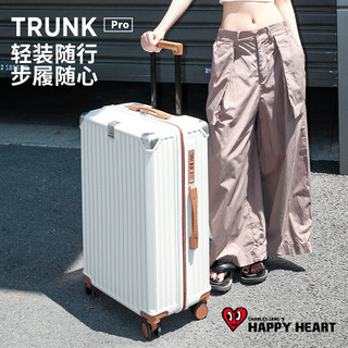 CHARLES JANG'S HAPPY HEART/查尔斯桃心 白配蓝 26英寸 万向轮拉杆箱