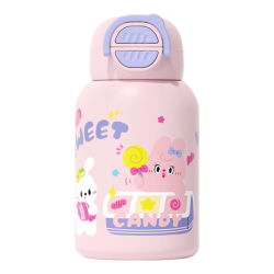 HAERS 316不锈钢保温杯 甜心布丁 570ml 带杯套