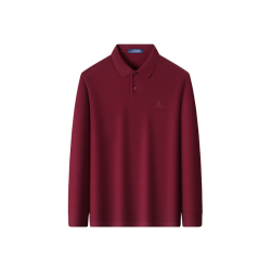 梦特娇 长袖POLO衫 藏青 2XL