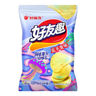 好丽友 好友趣呀土豆薯片 见手青味 70g