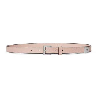 RALPH LAUREN 女款 荔枝纹真皮腰带