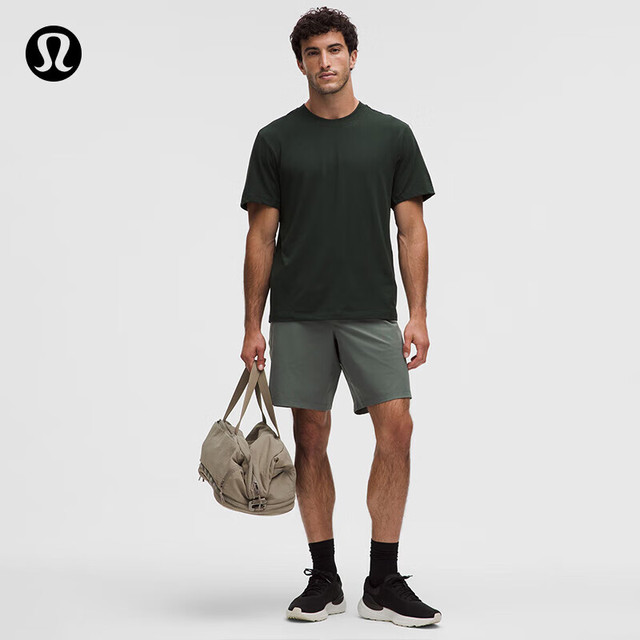 lululemon Zeroed In 男士运动短裤 9英寸 棕榈绿 XS