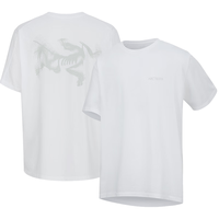  ARC'TERYX/始祖鸟 棉质 男士短袖T恤 WHITE LIGHT / ATMOS/石膏白/原子灰