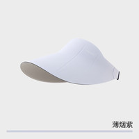 MISSWISS 双面防晒 女士防晒帽 薄烟紫 【17.5cm帽檐】 可调节易收纳