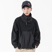 CabraKalani 丨男士卫衣潮牌连帽卫衣宽松舒适秋冬衣服秋装上衣 E品牌专柜黑色 XL