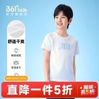 361°童装 本白短袖针织T恤 110cm