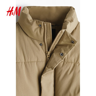 H&M 防水夹棉外套 深米色 XS