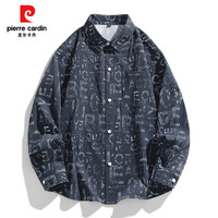  pierre cardin/皮尔·卡丹 日系风格 男士衬衫 牛仔蓝 XL