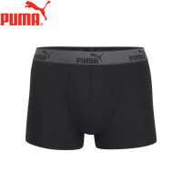 PUMA 男士内裤抑菌内胆平角底裤运动休闲四角短裤1条装 黑色 1条