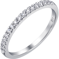 周生生 Chow Sang 周生 旗舰Promessa系列 92320R 女士18K白金钻石戒指 13号