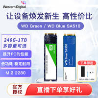 西部数据 WD/西部数据固态硬盘 M.2 SATA协议 ngff 2280台式机笔记本SSD