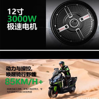 雅迪 电动摩托车 钛酷锐影Ultr长续航72V强动力大功率外卖车长续航高速电摩 橙色/72V120A定制锂电池