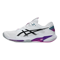  ASICS/亚瑟士 耐磨防滑缓震 男士网球鞋 白色/粉色/1041A532-101 40