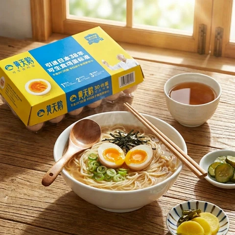 可生食界头牌、1.26元/颗：黄天鹅 可生食鲜鸡蛋 30枚 1.59kg 礼盒装