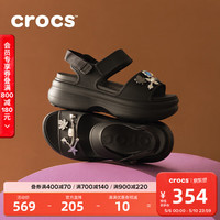 crocs 嗖酷凉鞋轻便百搭女凉鞋 | 211755 黑色-001
