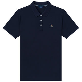 HAZZYS/哈吉斯 夏季凉感翻领POLO衫 男装 ASTZE0DBX18