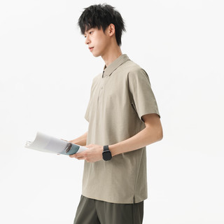 布衣传说 UPF50+速干 Polo衫 砂岩卡 2XL