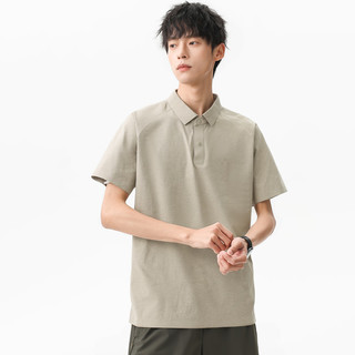 布衣传说 UPF50+速干 Polo衫 砂岩卡 2XL