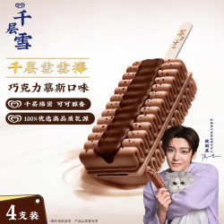千层雪 巧克力慕斯味冰淇淋 62g*4支
