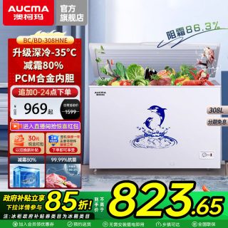 澳柯玛 BC/BD-308HNE大容量家用冰柜商用冷藏冷冻冷柜官方旗舰店