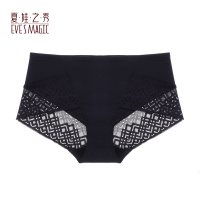 夏娃之秀 女士三角裤蕾丝中腰提臀收腹裤