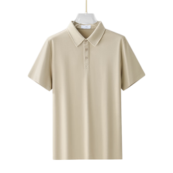 罗蒙 男士液氨丝光棉POLO衫 深灰色 2XL