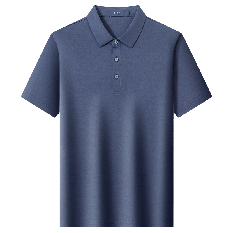 FIRS/杉杉 液氨纯棉短袖POLO衫 4XL 墨兰色