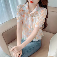  ZSCK 西装领设计 女士衬衫 黄色 3XL 【135-150斤】