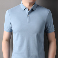 Q ZHIHE/千纸鹤 男士POLO衫 浅灰色 XL
