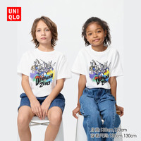 优衣库 童装男童女童UT ULTRAMAN印花短袖T恤奥特英雄483690 00 白色 110
