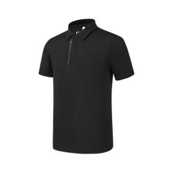 斐乐 菁英POLO男士短袖POLO衫 深黑 2XL