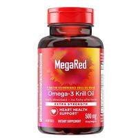 MegaRed 牌子！磷虾油胶囊 深海鱼油omega-3 500mg 80粒